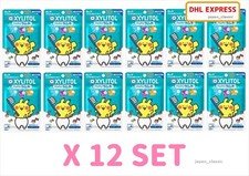 LOTTE XYLITOL RAMUNE CANDY SODA, GRAPE, MANDARIN, FLAVOR JAPAN 32g X 12 SET