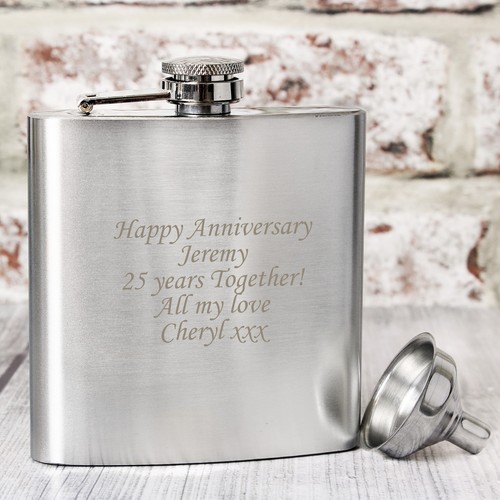 Personalised engraved 6oz - 6oz, hip