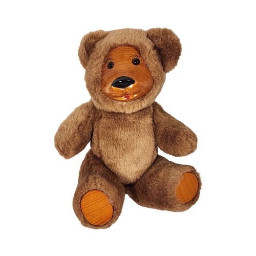 Vintage brown plush teddy bear - plush,