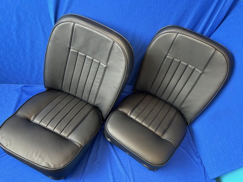 Mgb leather seats - pair, black