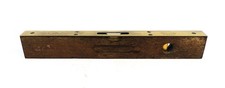 Vintage W. Marples & Sons Sheffield Wooden Brass Topped 10" Spirit Level