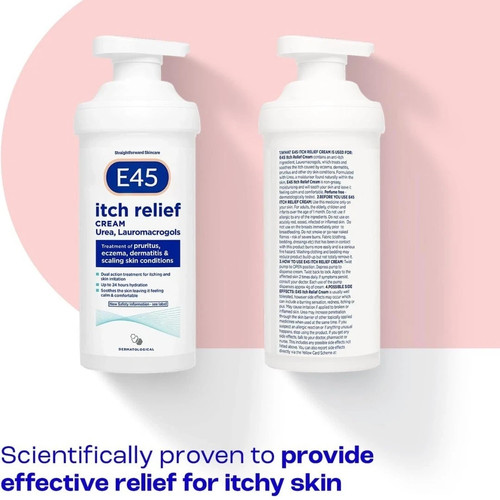 E45 itch relief cream - relief, –
