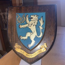 Wooden Shield plaque Old