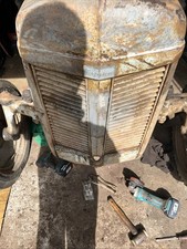 Original Ferguson TE 20 T20 Tef Bonnet Badge Vintage Farming Tractor Grey Fergie