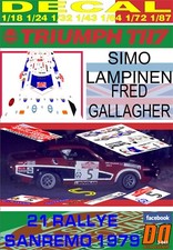 DECAL TRIUMPH TR7 V8