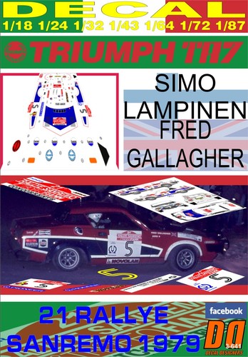 Decal triumph tr7 - decal, v8
