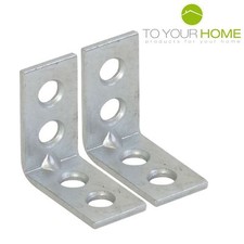 25mm L Shaped Brackets Right Angle Steel Corner Worktop Support 