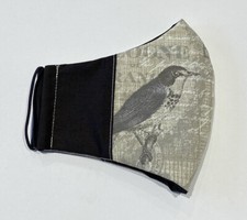 Face Mask Protective Covering Washable Filter Pocket Adult. Vichy Bird Cage 2