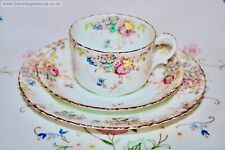 Antique c1880 William A. Adderley Bone China Tea Set KOLB Trio Cup Plate
