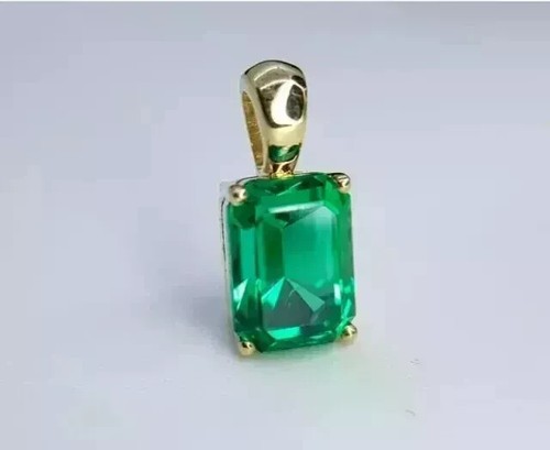 5ct emerald cut lab - emerald, lab-created