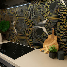 Gold & Black Decor Floor &