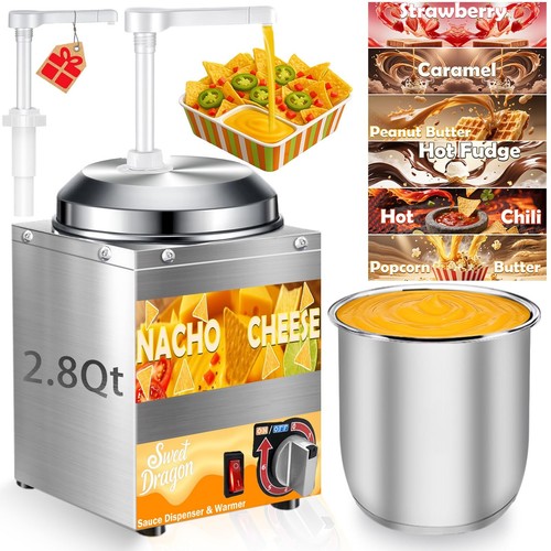 Nacho cheese dispenser with - cheese,