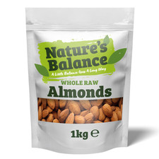 Whole Almonds 1kg Raw Unsalted