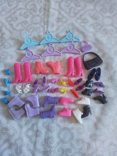 Barbie doll shoes boots - barbie,