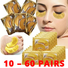 UNDER EYE PATCHES CRYSTAL COLLAGEN GEL PAD GOLD 24K FACE MASK ANTI AGING WRINKLE