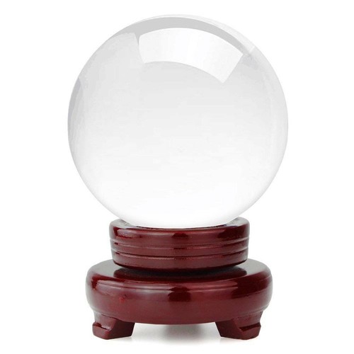 Clear solid crystal ball - crystal,