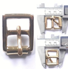 Brass Full Roller Military Style Belt Buckle 7 Sizes 2" - 1/2 Inch