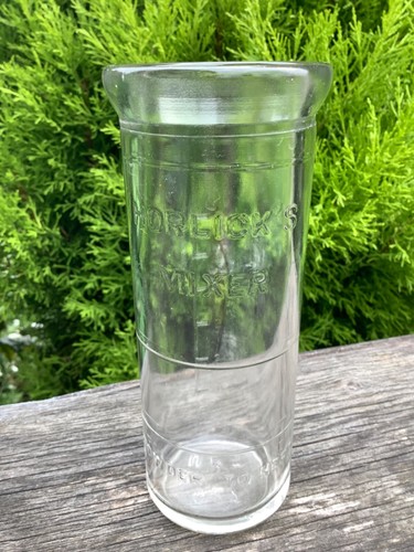 Vintage glass horlicks mixer - vintage,