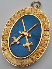 South Wales Eastern Division Crossed Swords masonic collar jewel