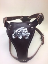 British Bulldog leather dog