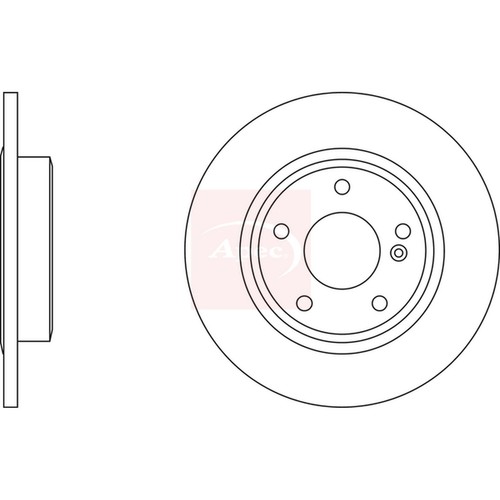 Brake discs solid for - 2x,