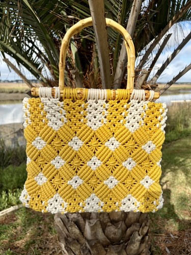 Zara bag crochet - crochet, yellow