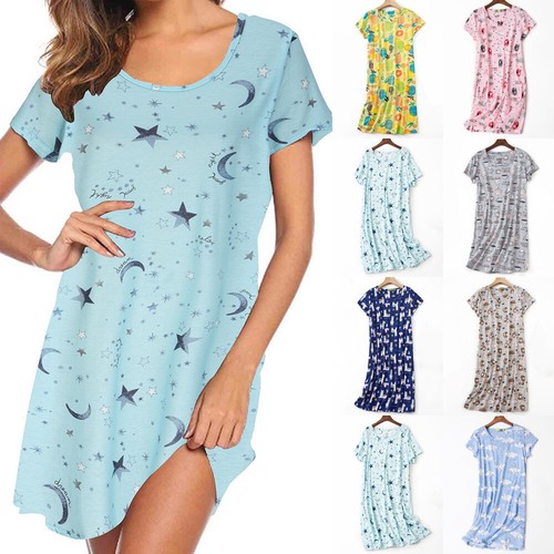 Ladies nighties short sleeve - nighties,