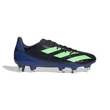ADIDAS Mens Black & Blue Adizero RS7 SG Rugby Boots UK 7 NEW