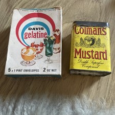 Vintage 1970’s Food Tin And