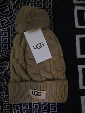 UGG Fur Lined Beanie Hat Cable