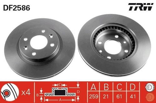 Brake disc trw - disc,