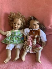 Vintage ?? Expression Doll Pair ( Please Read ) 15" Tall