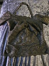 Black Halter/ Bardot Shirt Sleeve Lacy Top Sagaie Size XS