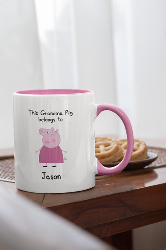 Personalised grandma pig pink - personalised,