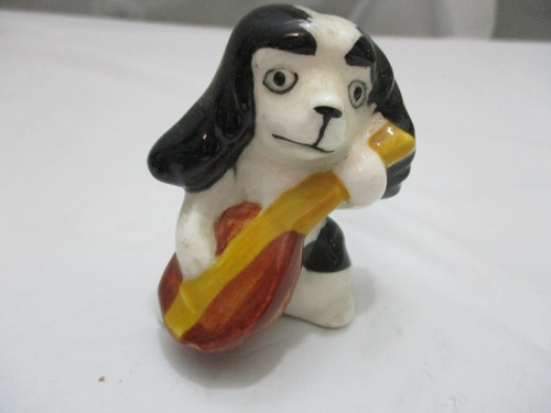 Vintage ceramic dog - vintage, playing