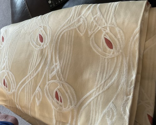 Gold eyelet curtains bespoke - eyelet,