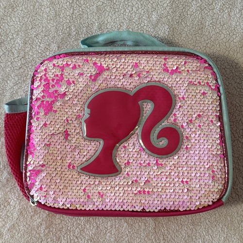 Barbie pink sequin lunch box - pink,