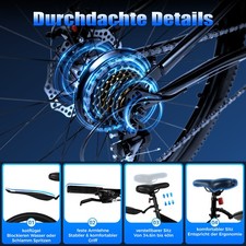 26" Folding Mountain Bike 21