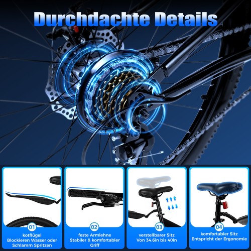 Folding mountain bike - 26",
