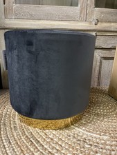 Dwell Dark Grey Round Velvet
