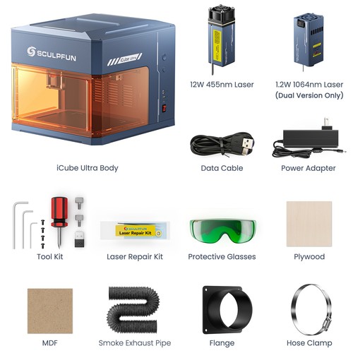 Sculpfun ultra 12w blue - sculpfun,