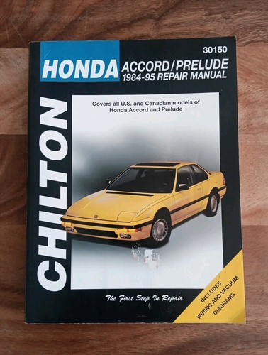 Chilton honda accord prelude - chilton's,