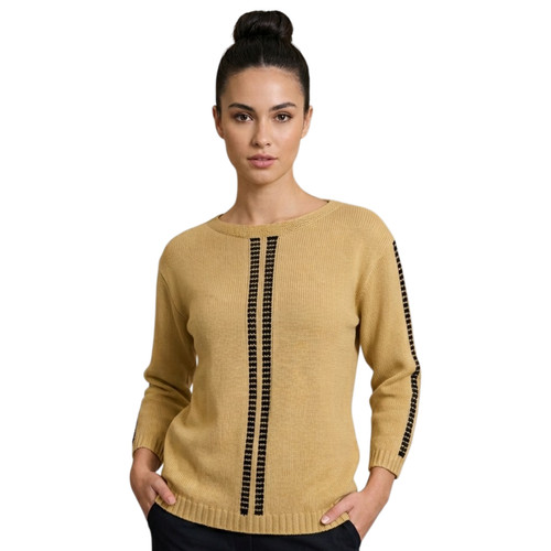 Womens blue jumper yellow - jumper,
