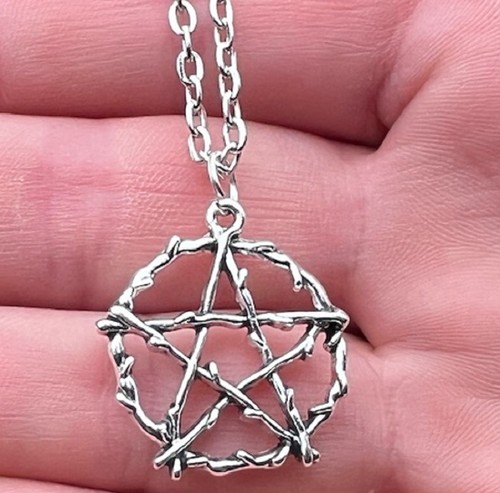 Silver pentagram point star - pentagram,