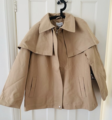 Ladies cape style trench - style, coat