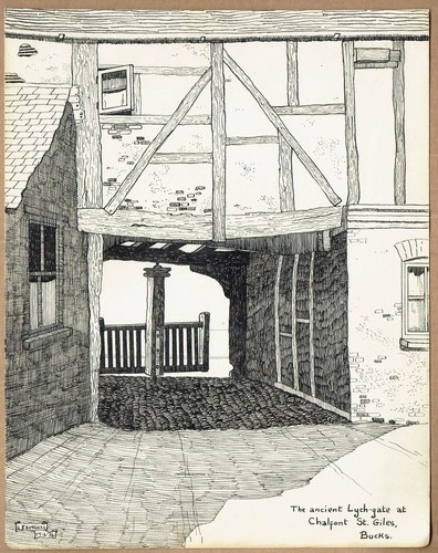Lychgate chalfont giles - lychgate,, st