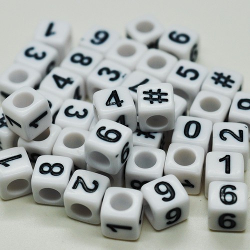 100 6mm white black - white,