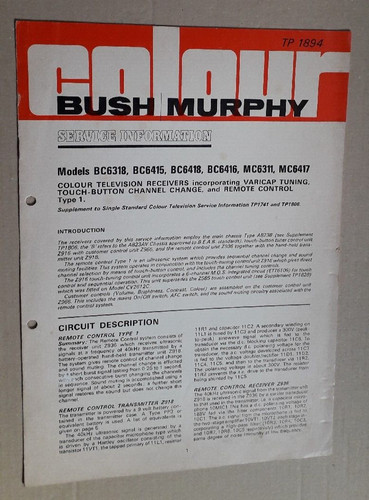 Bush murphy models bc6318 - bush,