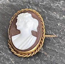 Antique Cameo Brooch Victorian Or Older Pinchbeck Setting Collectible Gift