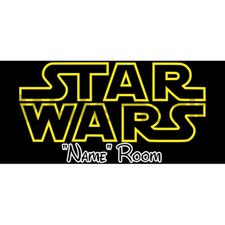 Star Wars Personalised Bedroom Door Sign  - Any Text/Name (1)